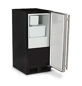 Marvel ML15CRP1RP Marvel 15 Crescent Ice Machine - Solid Panel Overlay Ready Door - Right Hinge