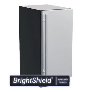 Marvel MLCP215SS81A 15-In Built-In Clear Ice Machine With Factory-Installed Pump. Brightshield Lighting With BrightshieldU2122 - Yes. Door Style - Stainless Steel