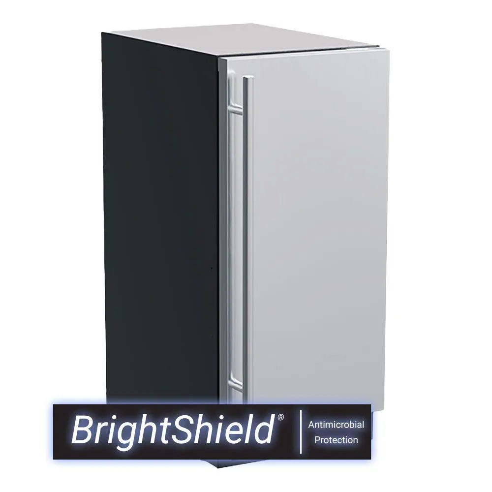 Marvel MLCP215SS81A 15-In Built-In Clear Ice Machine With Factory-Installed Pump. Brightshield Lighting With BrightshieldU2122 - Yes. Door Style - Stainless Steel