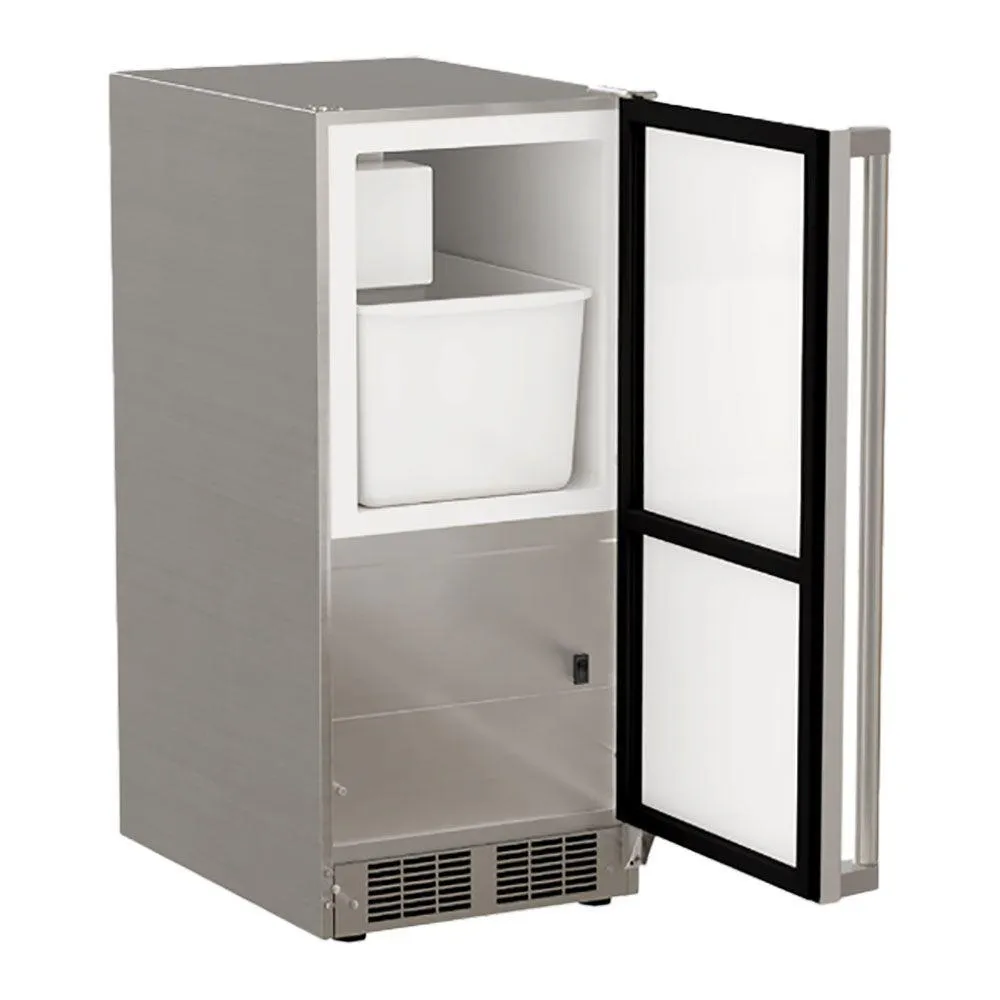 Marvel MOCR215SS01B 15-In Outdoor Built-In Crescent Ice Machine With Door Style - Stainless Steel