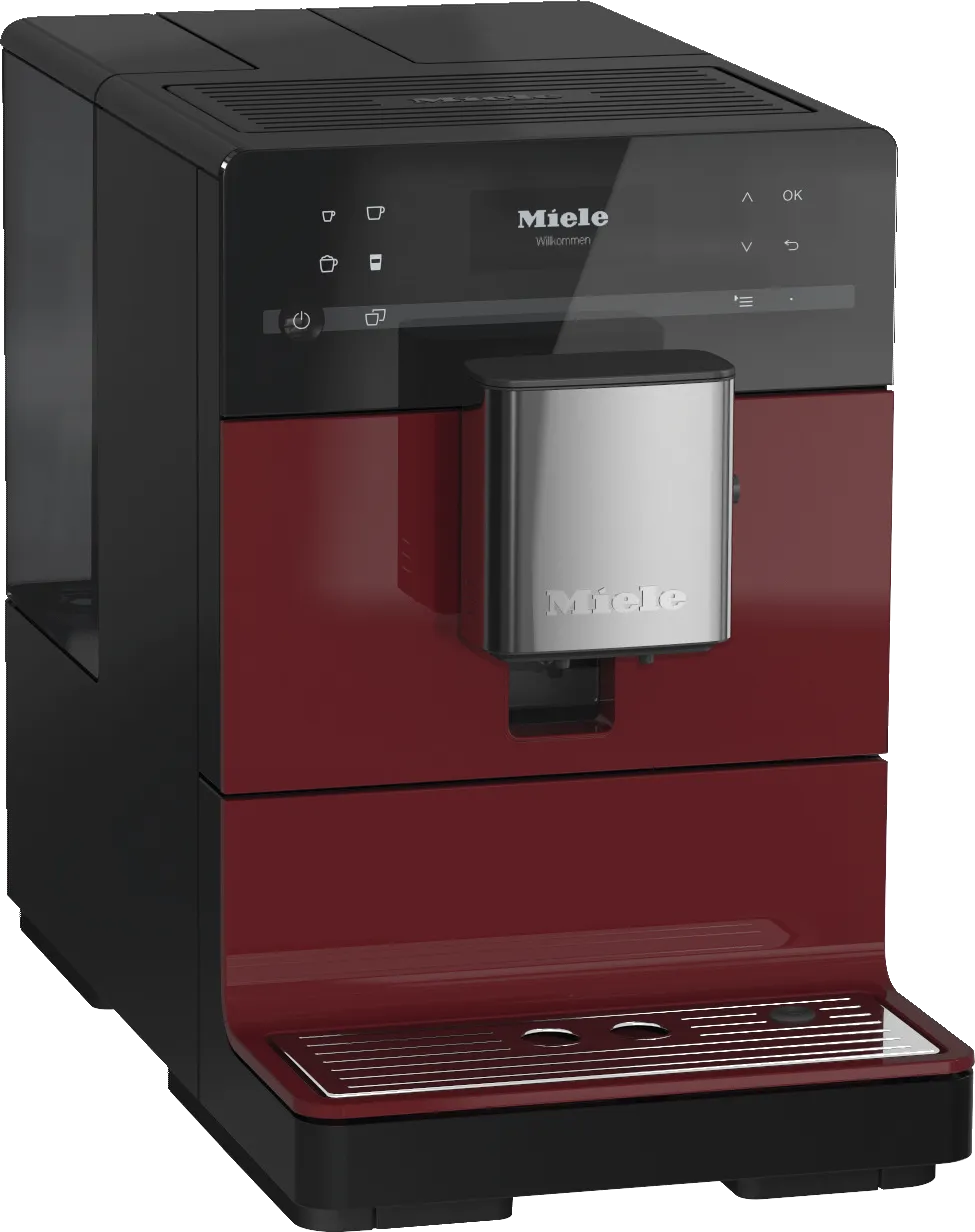 Miele CM5310 SILENCE RED  Countertop Coffee Machine With Onetouch For Two For The Ultimate In Coffee Enjoyment.