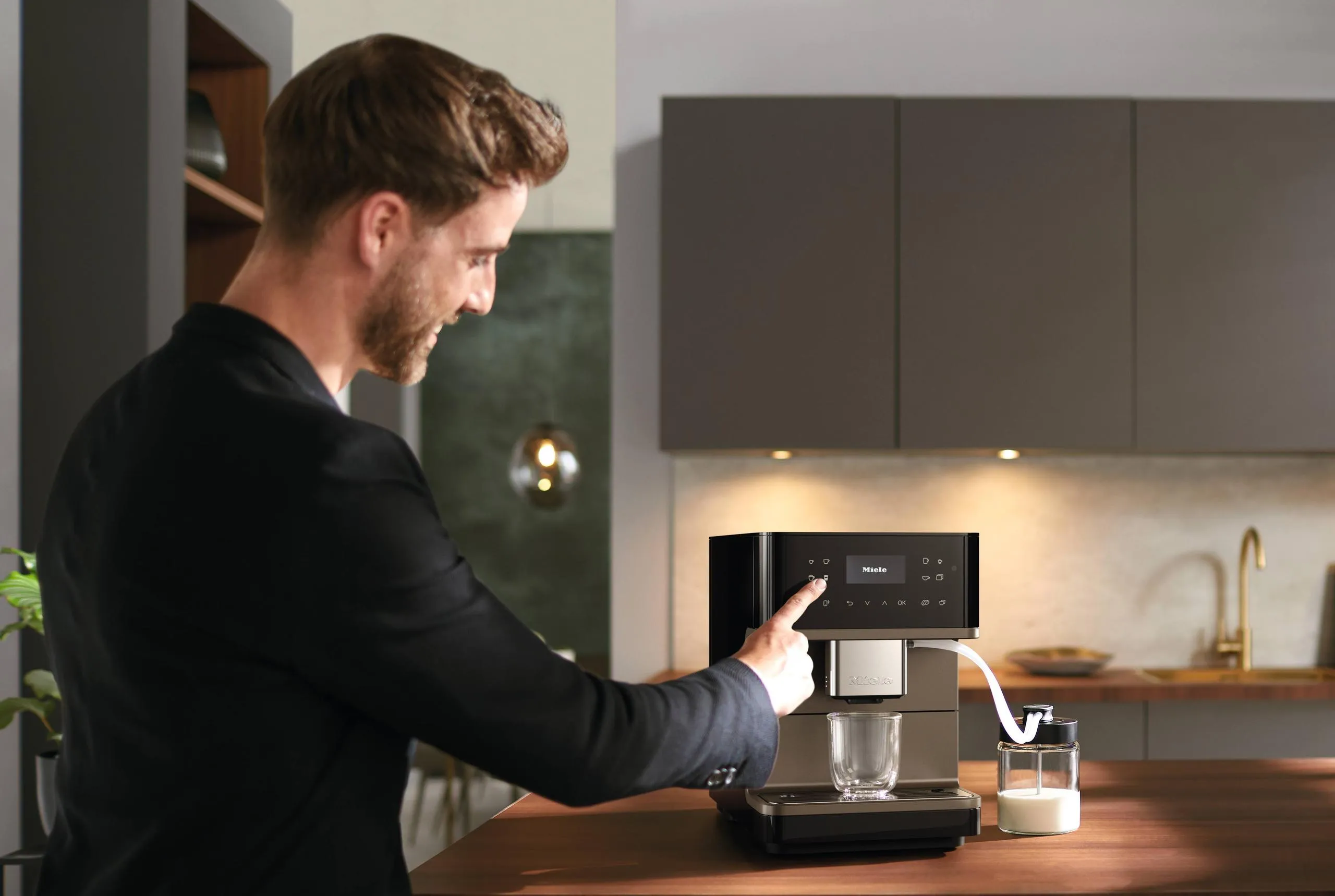 Miele CM6360OBB Cm 6360 Milkperfection - Countertop Coffee Machine With Wifi Conn@Ct. High-Quality Milk Container. And Many Specialty Coffees.