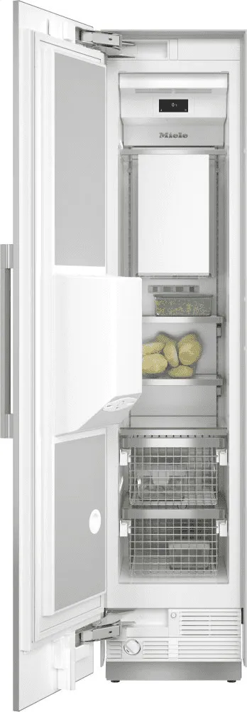 Miele F2471SF Stainless Steel - Mastercool&#8482; Freezer Integrated Icemaker Features Separate Water And Ice Dispensers.