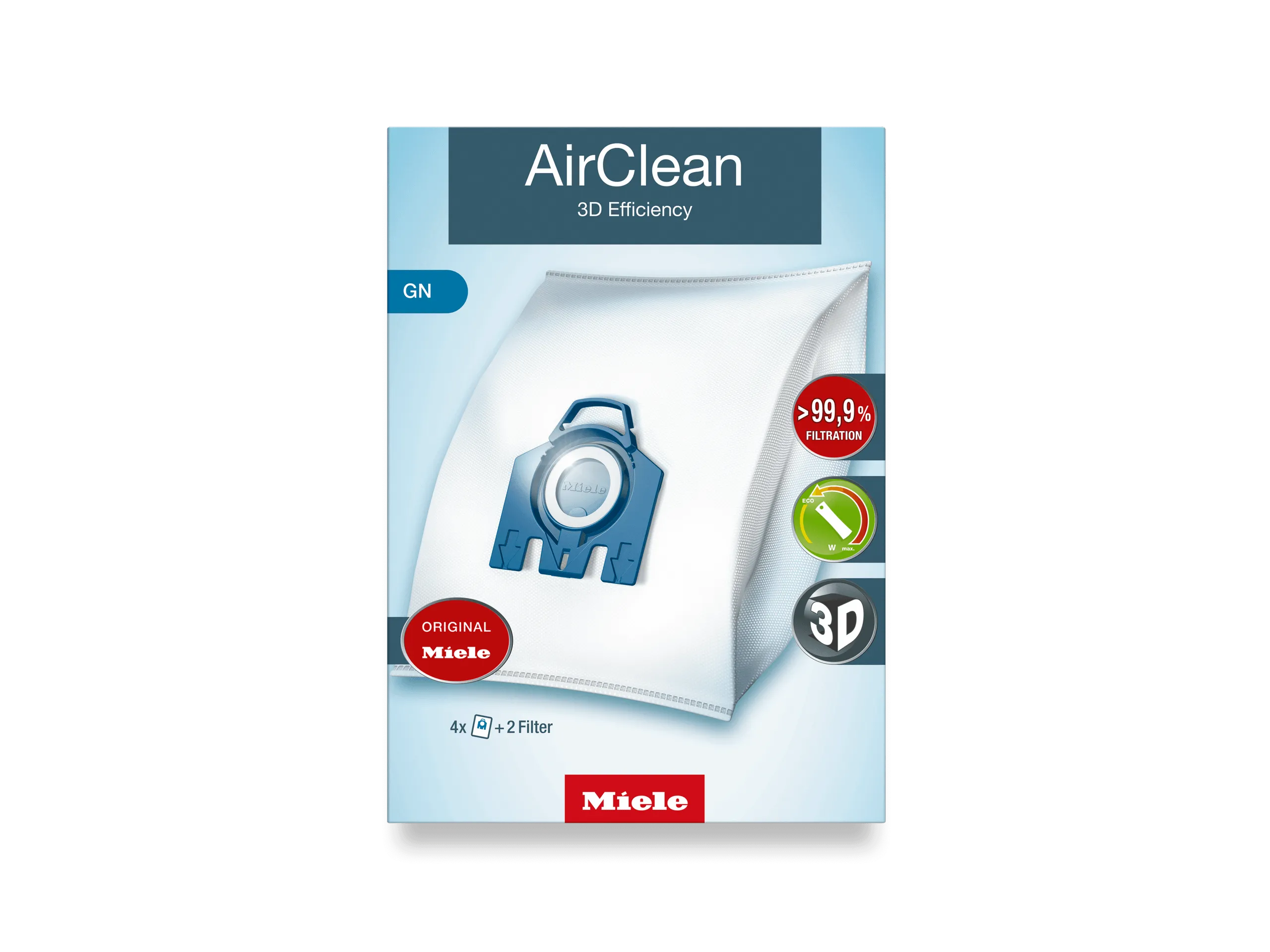 Miele GNAIRCLEAN3D Airclean 3D Efficiency Gn Dustbags - Ensures That Dust Picked Up Stays Inside The Machine.