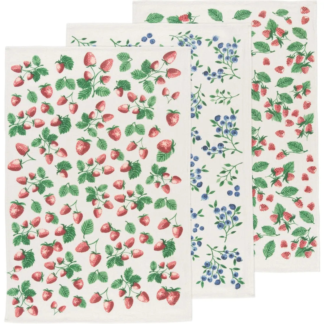 Now Designs - Berry Patch Bakers Floursack Dishtowels - Set of 3