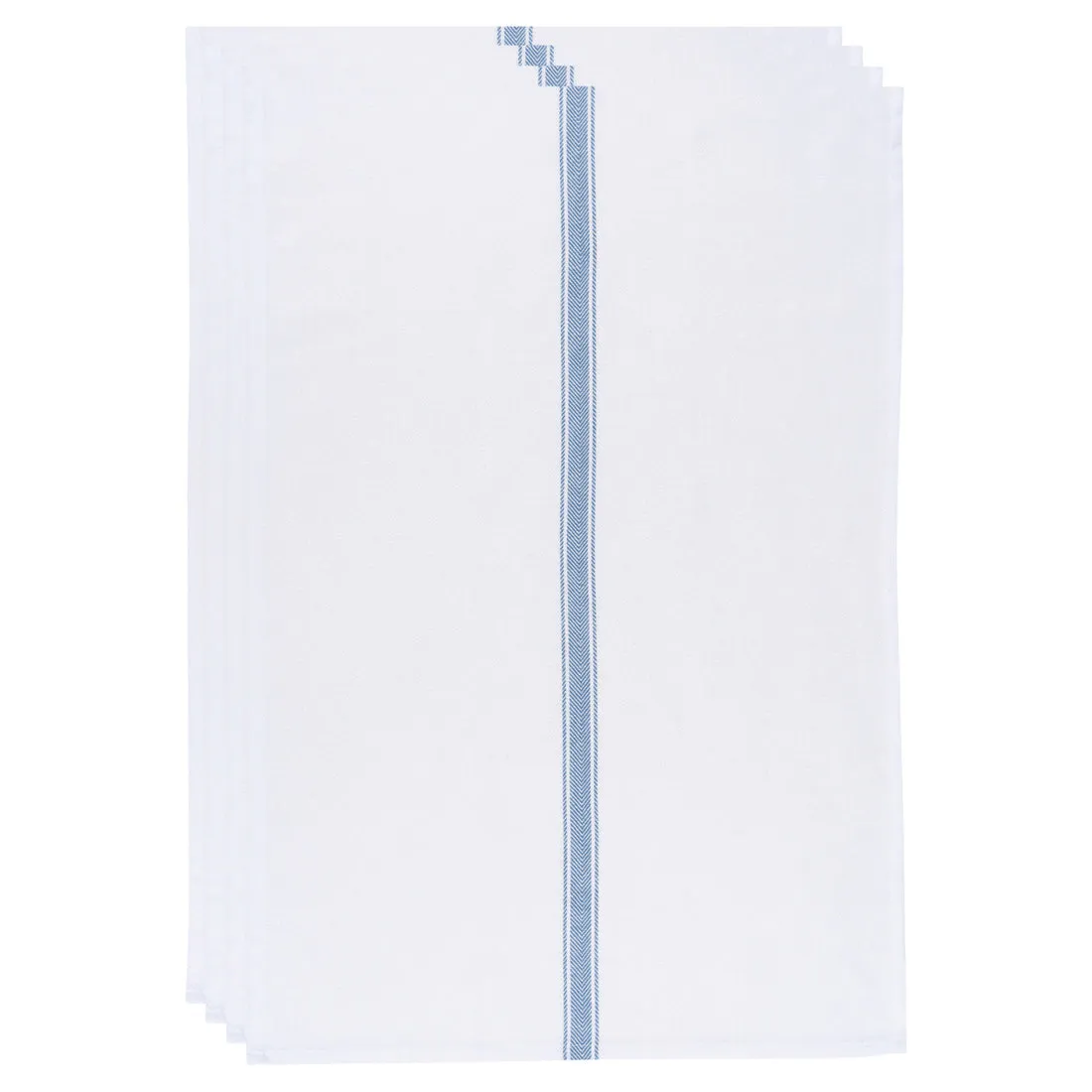 Now Designs - Brooklyn Stripe Delft Blue Dishtowels - Set of 4