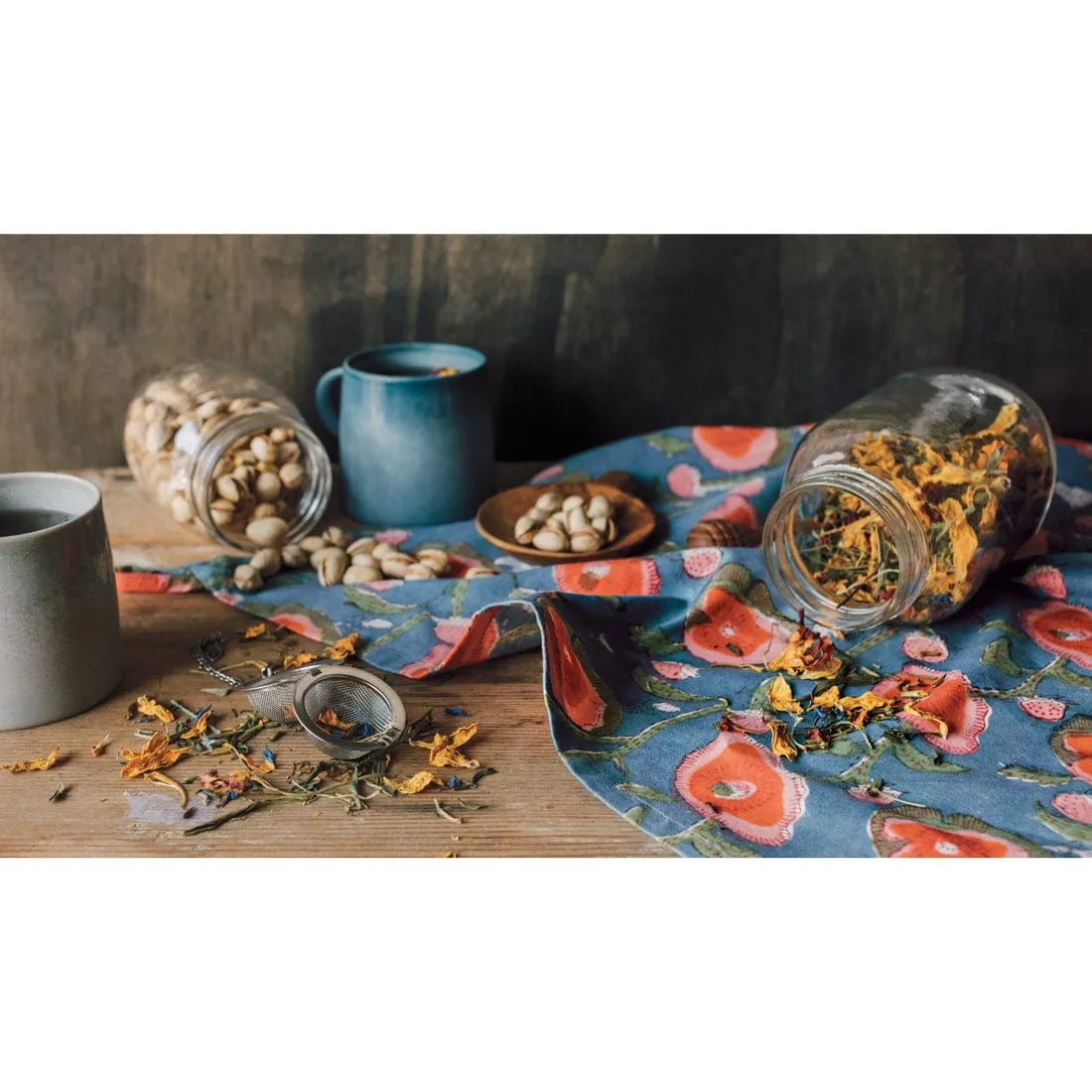 Now Designs - Danica Heirloom - Poppy Block Print Dishtowel