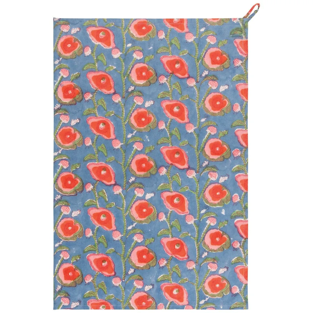 Now Designs - Danica Heirloom - Poppy Block Print Dishtowel