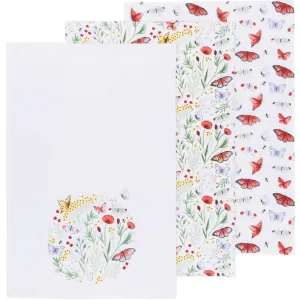 Now Designs - Morning Meadow Bakers Floursack Dishtowels - Set of 3