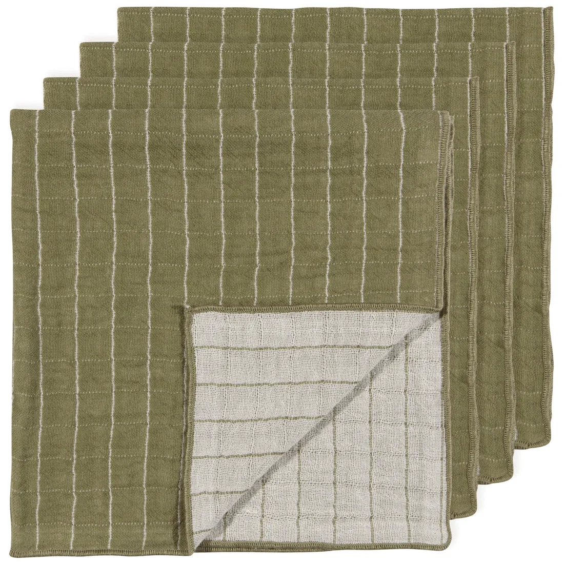 Now Designs - Olive Branch Double Weave Napkins - Set of 4