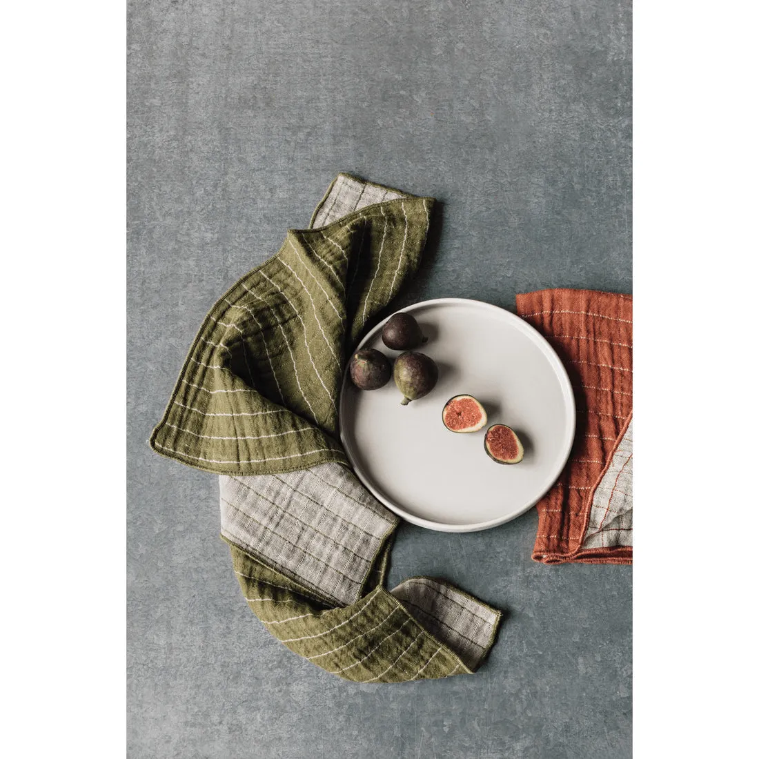 Now Designs - Olive Branch Double Weave Napkins - Set of 4