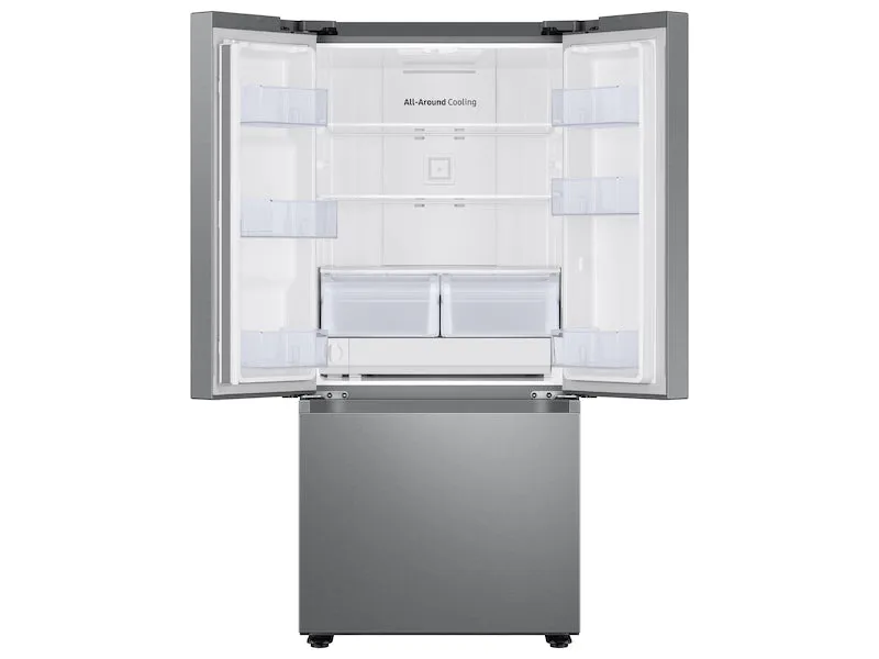 Samsung RF22A4221SR 22 Cu. Ft. Smart 3-Door French Door Refrigerator With External Water Dispenser In Fingerprint Resistant Stainless Steel