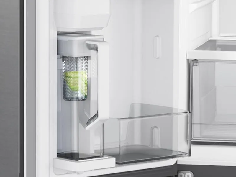 Samsung RF23A9071SR 23 Cu. Ft. Smart Counter Depth 4-Door Flex&#8482; Refrigerator With Autofill Water Pitcher And Dual Ice Maker In Stainless Steel