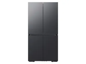Samsung RF23A9675MT 23 Cu. Ft. Smart Counter Depth Bespoke 4-Door Flex&#8482; Refrigerator With Customizable Panel Colors In Matte Black Steel