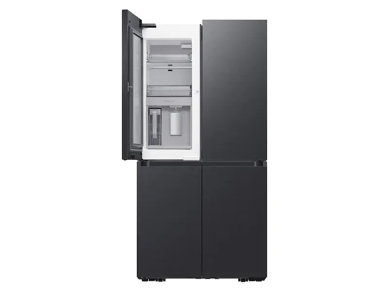 Samsung RF23A9675MT 23 Cu. Ft. Smart Counter Depth Bespoke 4-Door Flex&#8482; Refrigerator With Customizable Panel Colors In Matte Black Steel