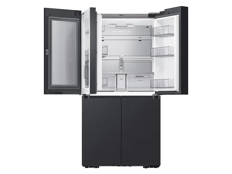 Samsung RF23A9675MT 23 Cu. Ft. Smart Counter Depth Bespoke 4-Door Flex&#8482; Refrigerator With Customizable Panel Colors In Matte Black Steel