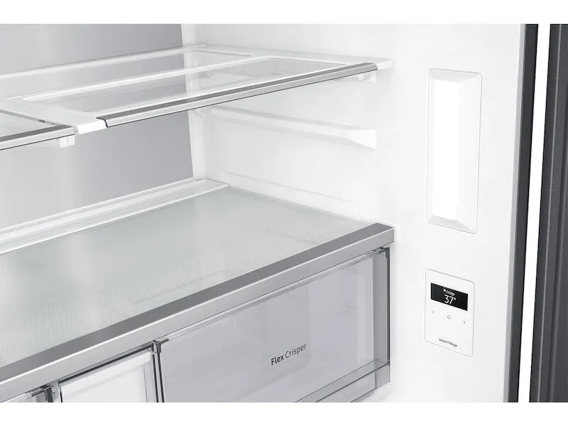Samsung RF23A9771SG 23 Cu. Ft. Smart Counter Depth 4-Door Flex&#8482; Refrigerator With Family Hub&#8482; And Beverage Center In Black Stainless Steel