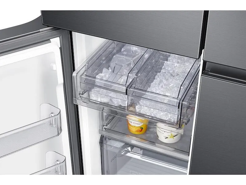 Samsung RF23A9771SG 23 Cu. Ft. Smart Counter Depth 4-Door Flex&#8482; Refrigerator With Family Hub&#8482; And Beverage Center In Black Stainless Steel