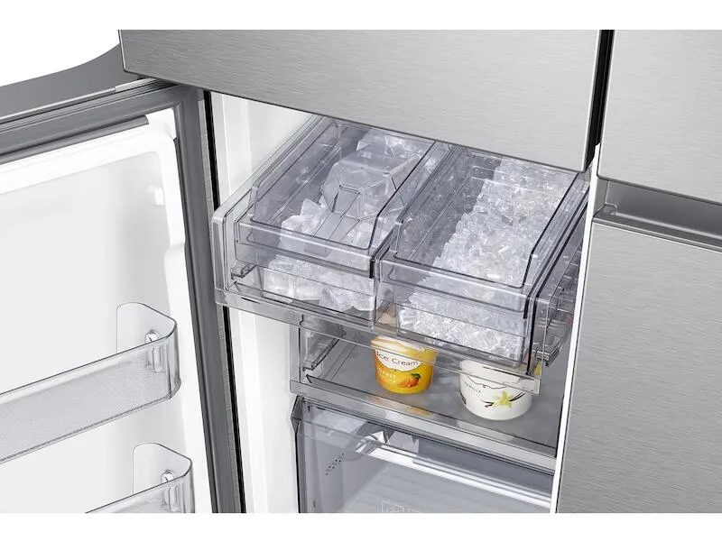 Samsung RF23A9771SR 23 Cu. Ft. Smart Counter Depth 4-Door Flex&#8482; Refrigerator With Family Hub&#8482; And Beverage Center In Stainless Steel