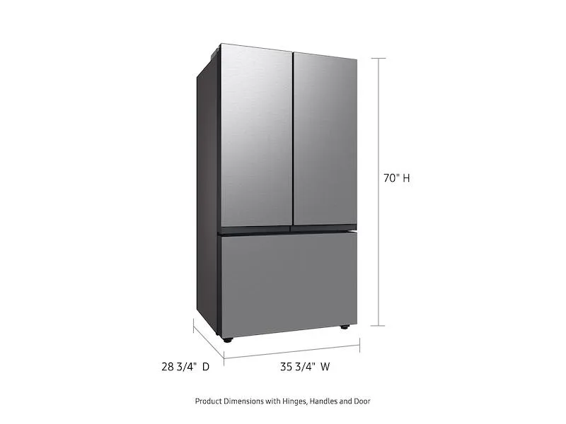 Samsung RF24BB6200QL Bespoke 3-Door French Door Refrigerator (24 Cu. Ft.) With Autofill Water Pitcher In Stainless Steel
