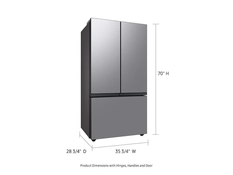 Samsung RF24BB6600QL Bespoke 3-Door French Door Refrigerator (24 Cu. Ft.) With Beverage Center&#8482; In Stainless Steel
