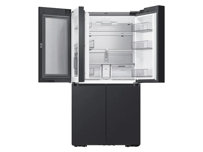 Samsung RF29A9675MT 29 Cu. Ft. Smart Bespoke 4-Door Flex&#8482; Refrigerator With Customizable Panel Colors In Matte Black Steel
