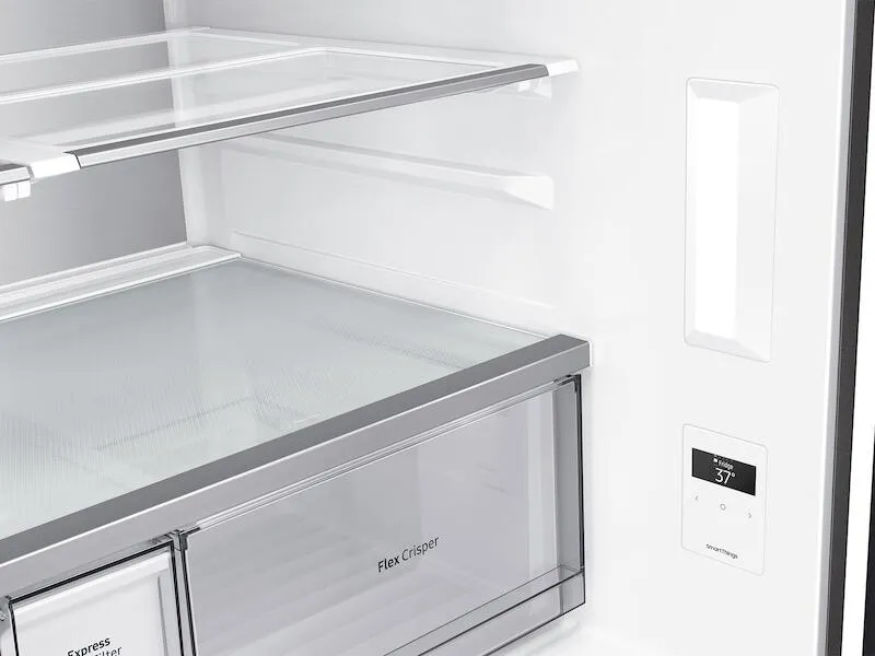 Samsung RF29A9675MT 29 Cu. Ft. Smart Bespoke 4-Door Flex&#8482; Refrigerator With Customizable Panel Colors In Matte Black Steel