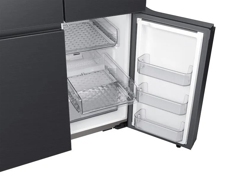 Samsung RF29A9675MT 29 Cu. Ft. Smart Bespoke 4-Door Flex&#8482; Refrigerator With Customizable Panel Colors In Matte Black Steel