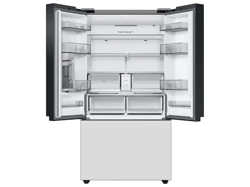 Samsung RF30BB620012 Bespoke 3-Door French Door Refrigerator (30 Cu. Ft.) With Autofill Water Pitcher In White Glass
