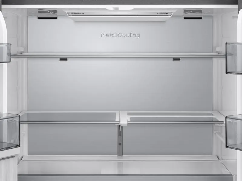 Samsung RM80F23VMRAA Bespoke 23 Cu. Ft. Counter Depth 4-Door French Door Refrigerator With Ai Hybrid Cooling & Beverage Center&#8482; In Stainless Steel