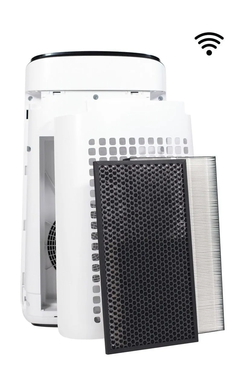 Sharp FXJ80UW Sharp Iot Plasmacluster Ion Air Purifier & True Hepa For Large Rooms (502 Sq.Ft.)