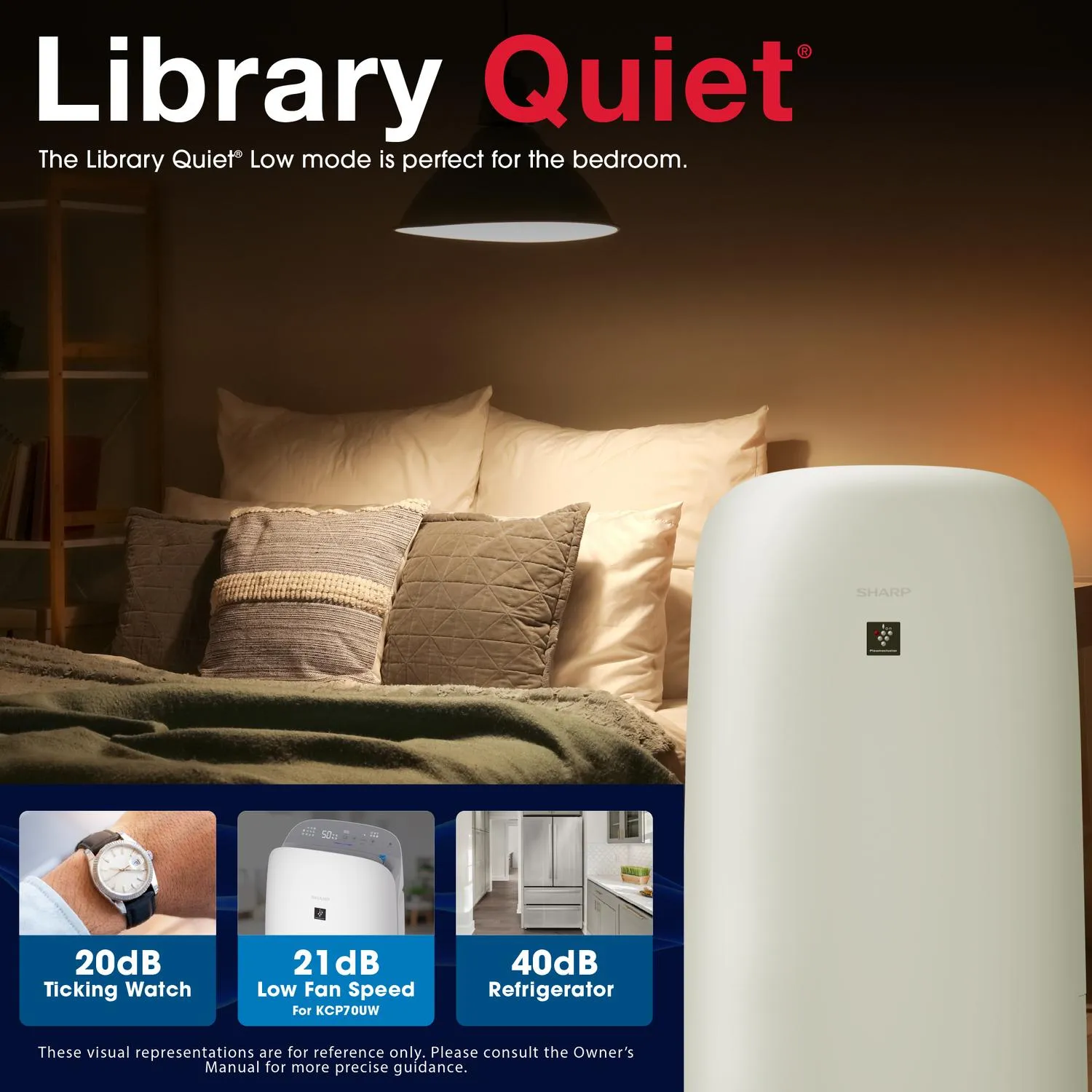 Sharp KCP70UW Sharp Smart Plasmacluster Ion Air Purifier With True Hepa   Humidifier For Large Rooms