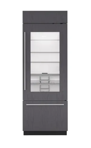 Sub-Zero CL3050UGOR 30 Classic Over-And-Under Refrigerator/Freezer With Glass Door - Panel Ready