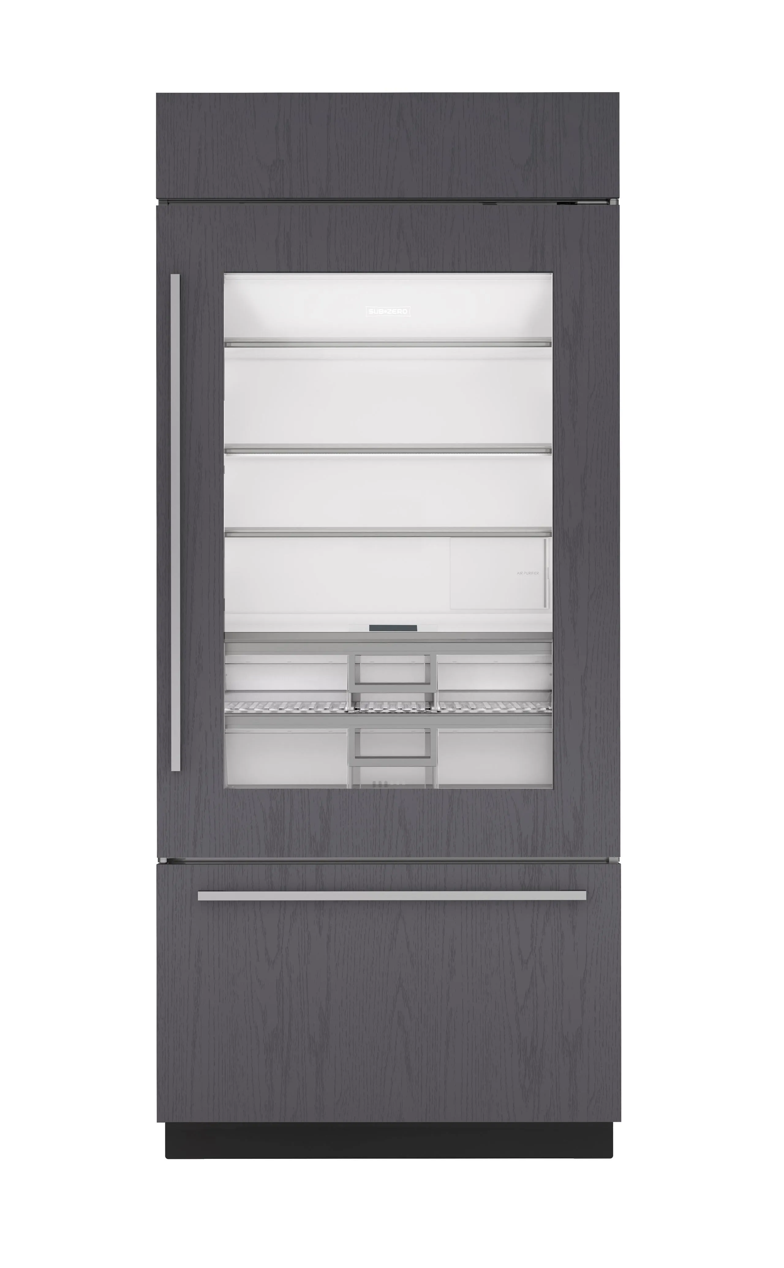 Sub-Zero CL3650UGOL 36 Classic Over-And-Under Refrigerator/Freezer With Glass Door - Panel Ready