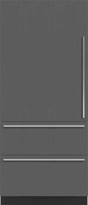 Sub-Zero DET3650CIR 36 Designer Over-And-Under Refrigerator/Freezer With Ice Maker - Panel Ready