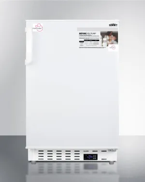 Summit ALFZ36MC Built-In Undercounter Momcube Residential All-Freezer In White With Door Storage And Manual Defrost Operation. Ada Compliant