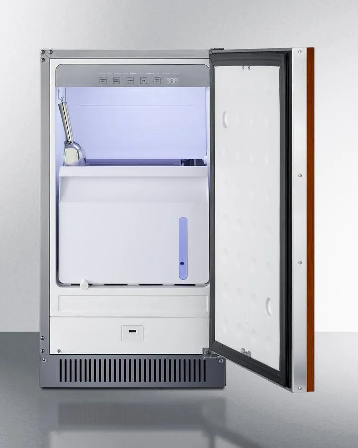 Summit BIM182ADAIF 18 Wide Clear Icemaker. Ada Compliant (Panel Not Included)
