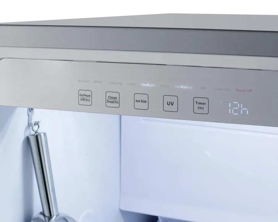 Summit BIM182ADAIFLHD 18 Wide Clear Icemaker. Ada Compliant (Panel Not Included)