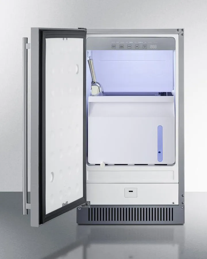 Summit BIM182ADALHD 18 Wide Clear Icemaker. Ada Compliant