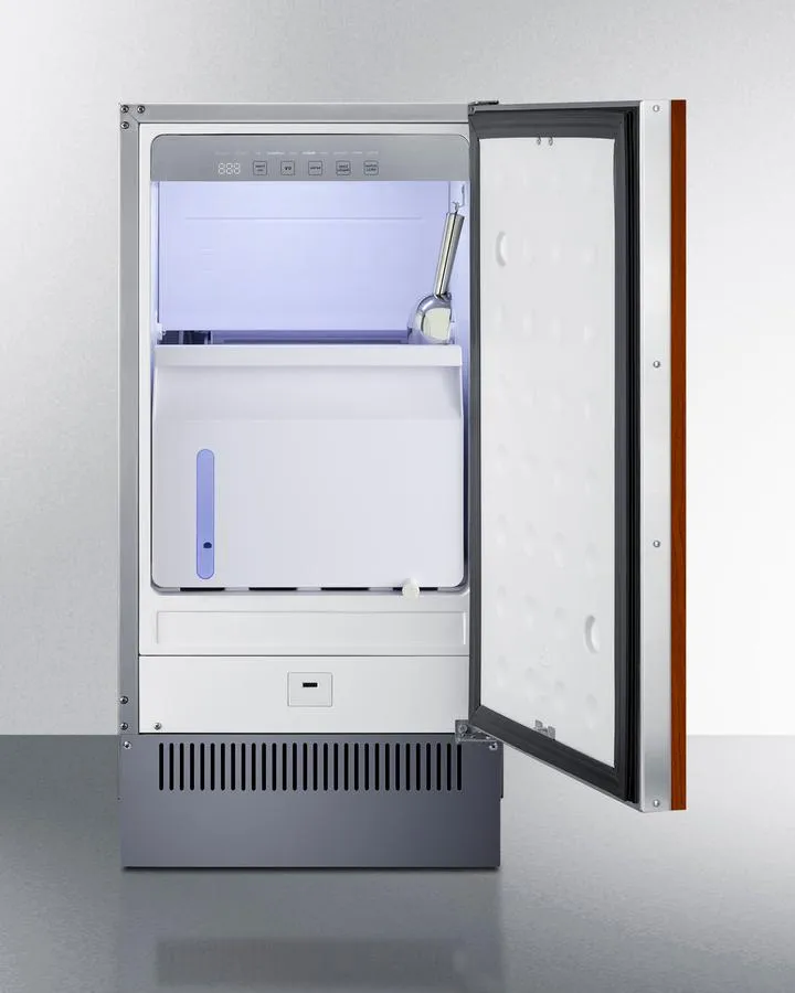 Summit BIM182IFLHD 18 Wide Clear Icemaker (Panel Not Included)