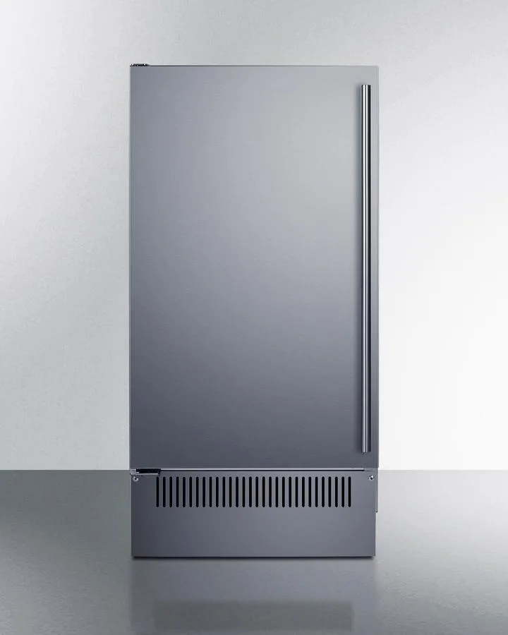 Summit BIM182OSLHD 18 Wide Outdoor Clear Icemaker