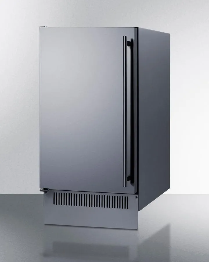 Summit BIM182OSLHD 18 Wide Outdoor Clear Icemaker