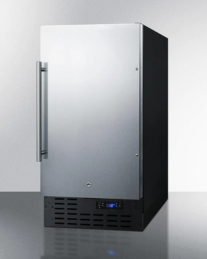 Summit BIM18SSADA 18 8 Lb. Drain-Free Icemaker. Ada Compliant