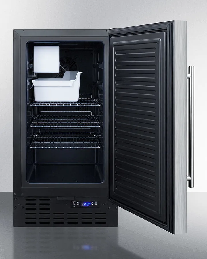 Summit BIM18SSADA 18 8 Lb. Drain-Free Icemaker. Ada Compliant