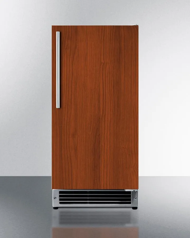 Summit BIM26H32IF 15 Wide 25 Lb. Drain-Free Icemaker. Ada Compliant (Panel Not Included)