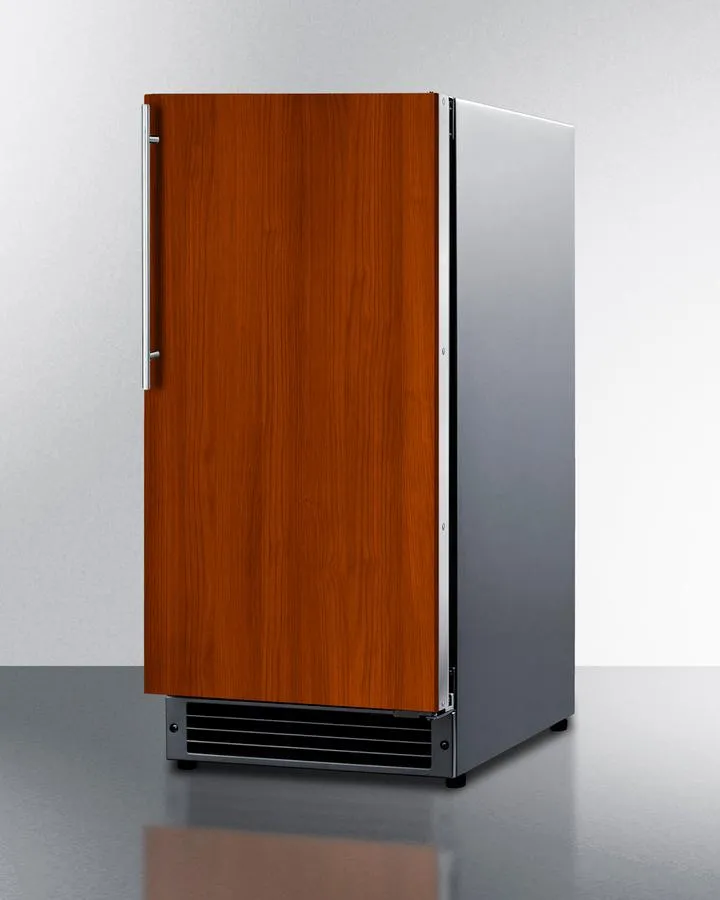 Summit BIM26H32IF 15 Wide 25 Lb. Drain-Free Icemaker. Ada Compliant (Panel Not Included)