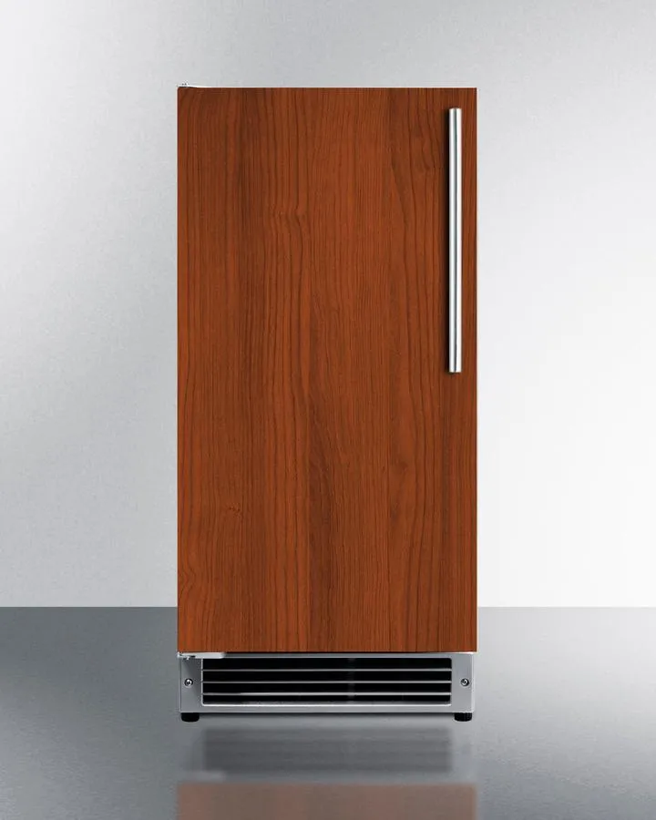 Summit BIM26H32IFLHD 15 Wide 25 Lb. Drain-Free Icemaker. Ada Compliant (Panel Not Included)