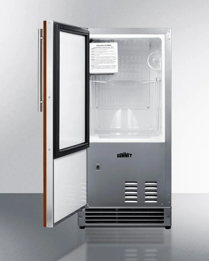 Summit BIM26H32IFLHD 15 Wide 25 Lb. Drain-Free Icemaker. Ada Compliant (Panel Not Included)