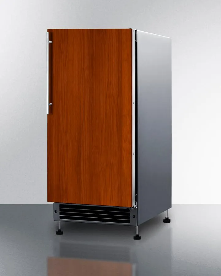 Summit BIM26H34IF 15 Wide 25 Lb. Drain-Free Icemaker (Panel Not Included)