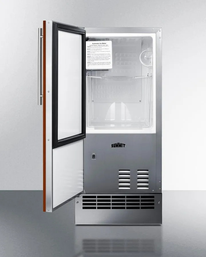 Summit BIM26H34IFLHD 15 Wide 25 Lb. Drain-Free Icemaker (Panel Not Included)